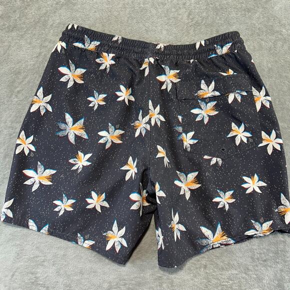 Volcom Boardshorts Tropical Floral Print Size Men’s Large Unlined Drawstring - Picture 4 of 7